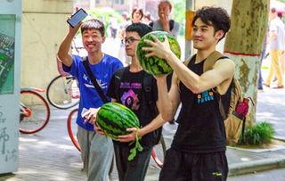 学生校园免费吃瓜,学生免费享美味瓜果盛宴